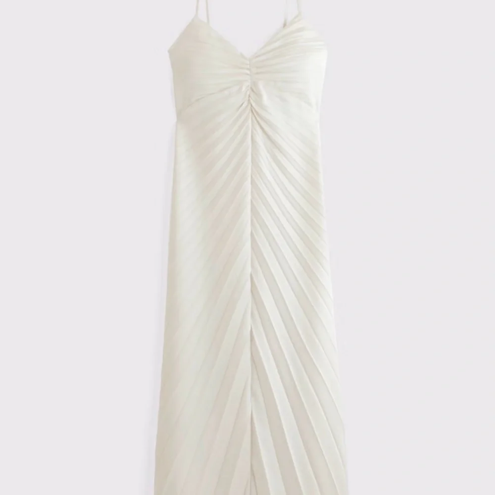 NWT - The A&F Giselle Sunburst Pleated Maxi Dress - Picture 6 of 11